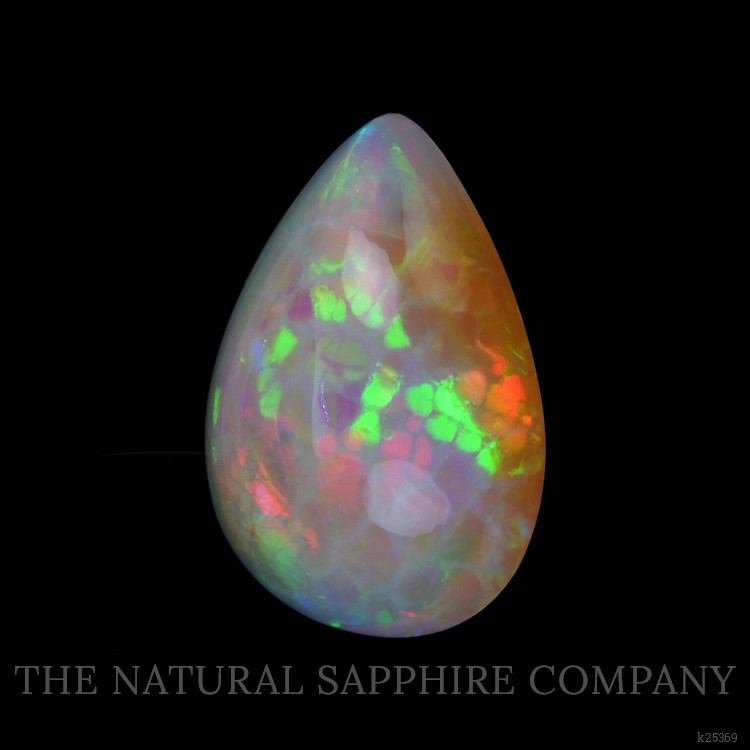 22.46 Ct. Multi Color Cabochon White Opal from Ethiopia