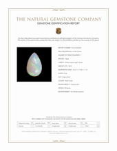 20.51 Ct. Multi Color Cabochon White Opal (Light Opal) from Ethiopia Scan Report
