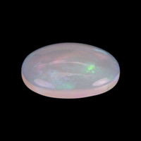 23.91 Ct. Multi Color Cabochon White Opal from Ethiopia Video