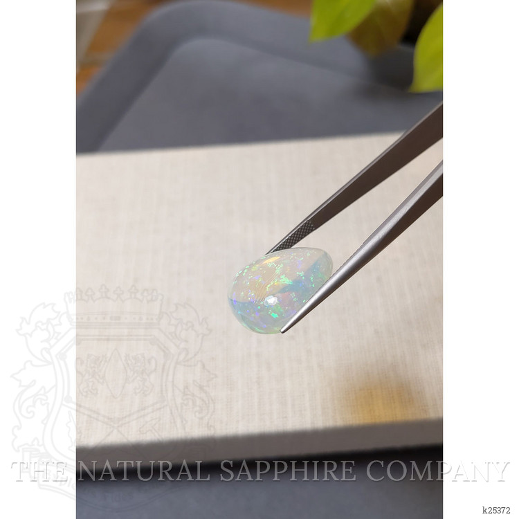 17.68 Ct. Multi Color Cabochon White Opal from Ethiopia