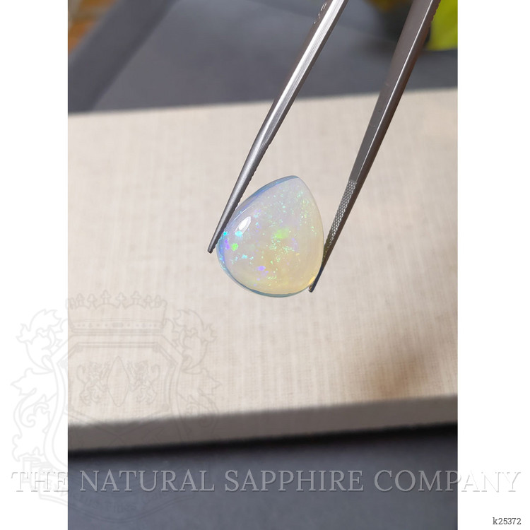 17.68 Ct. Multi Color Cabochon White Opal from Ethiopia