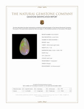 17.22 Ct. Multi Color Cabochon White Opal (Light Opal) from Ethiopia Scan Report