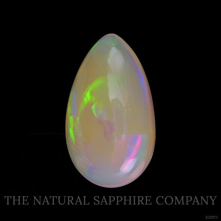 17.22 Ct. Multi Color Cabochon White Opal from Ethiopia