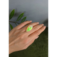 17.22 Ct. Multi Color Cabochon White Opal from Ethiopia Life Style
