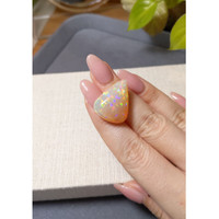 22.15 Ct. Multi Color White Opal from Ethiopia Life Style