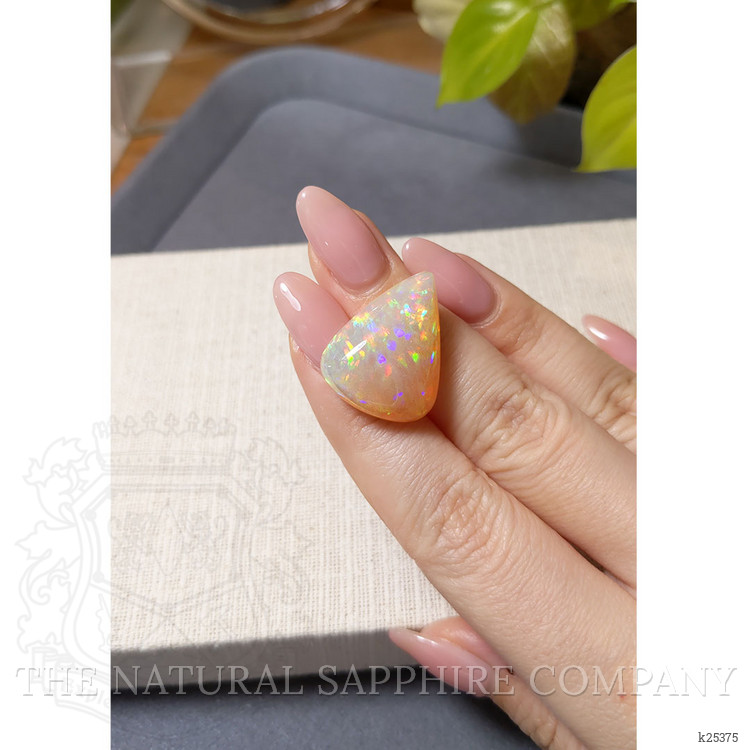 22.15 Ct. Multi Color White Opal from Ethiopia