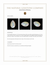 13.78 Ct. Multi Color Cabochon White Opal from Ethiopia Appraisal