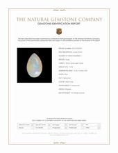 13.78 Ct. Multi Color Cabochon White Opal (Light Opal) from Ethiopia Scan Report