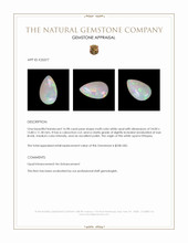 16.98 Ct. Multi Color Cabochon White Opal from Ethiopia Appraisal