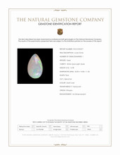 16.98 Ct. Multi Color Cabochon White Opal (Light Opal) from Ethiopia Scan Report