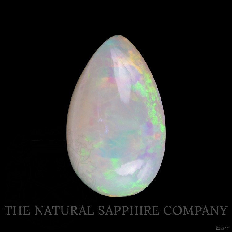 16.98 Ct. Multi Color Cabochon White Opal from Ethiopia