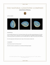24.73 Ct. Multi Color Cabochon White Opal from Ethiopia Appraisal
