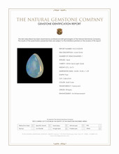 24.73 Ct. Multi Color Cabochon White Opal (Light Opal) from Ethiopia Scan Report