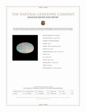 20.97 Ct. Multi Color Cabochon White Opal (Light Opal) from Ethiopia Scan Report
