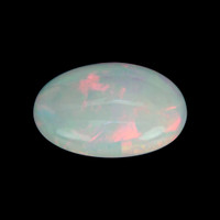 20.97 Ct. Multi Color Cabochon White Opal from Ethiopia Video