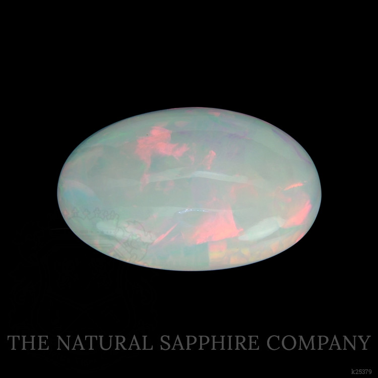 20.97 Ct. Multi Color Cabochon White Opal from Ethiopia