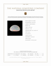 21.48 Ct. Multi Color Cabochon White Opal (Light Opal) from Ethiopia Scan Report