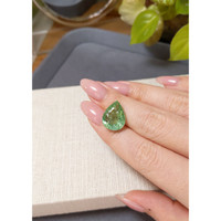10.08 Ct. Green Paraiba Tourmaline from Mozambique Life Style