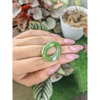 21.05 Ct. Green Cabochon Jade from Burma (Myanmar) Life Style