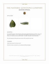 7.08 Ct. Green Jade from Burma (Myanmar) Appraisal