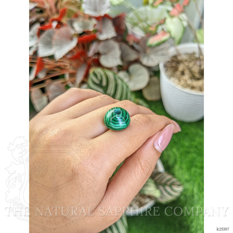23.88 Ct. Cabochon Malachite from Madagascar
