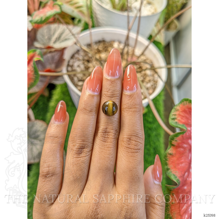 4.34 Ct. Cabochon Tiger's Eye from Ceylon (Sri Lanka)