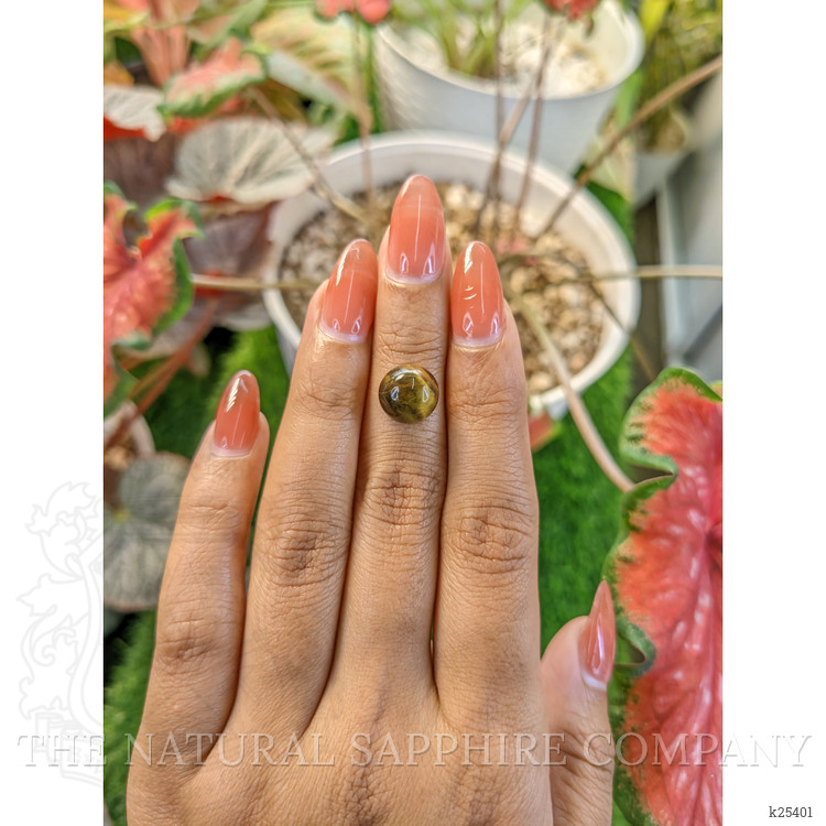 4.54 Ct. Cabochon Tiger's Eye from Ceylon (Sri Lanka)