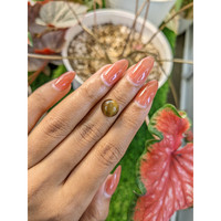 4.39 Ct. Cabochon Tiger's Eye from Ceylon (Sri Lanka) Life Style