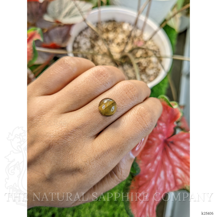 4.36 Ct. Cabochon Tiger's Eye from Ceylon (Sri Lanka)