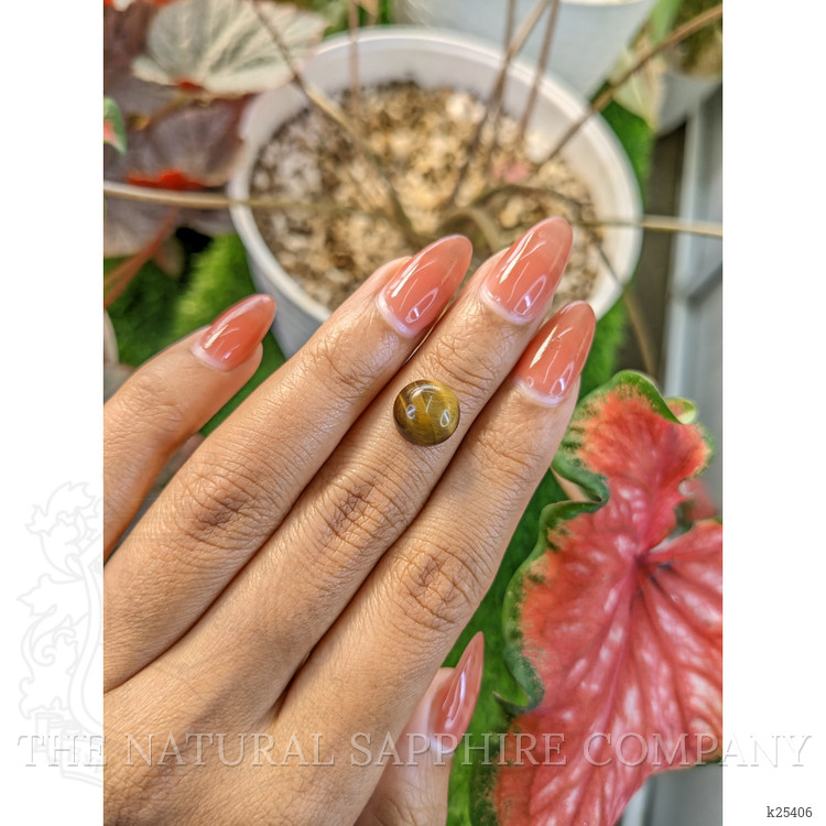 4.36 Ct. Cabochon Tiger's Eye from Ceylon (Sri Lanka)