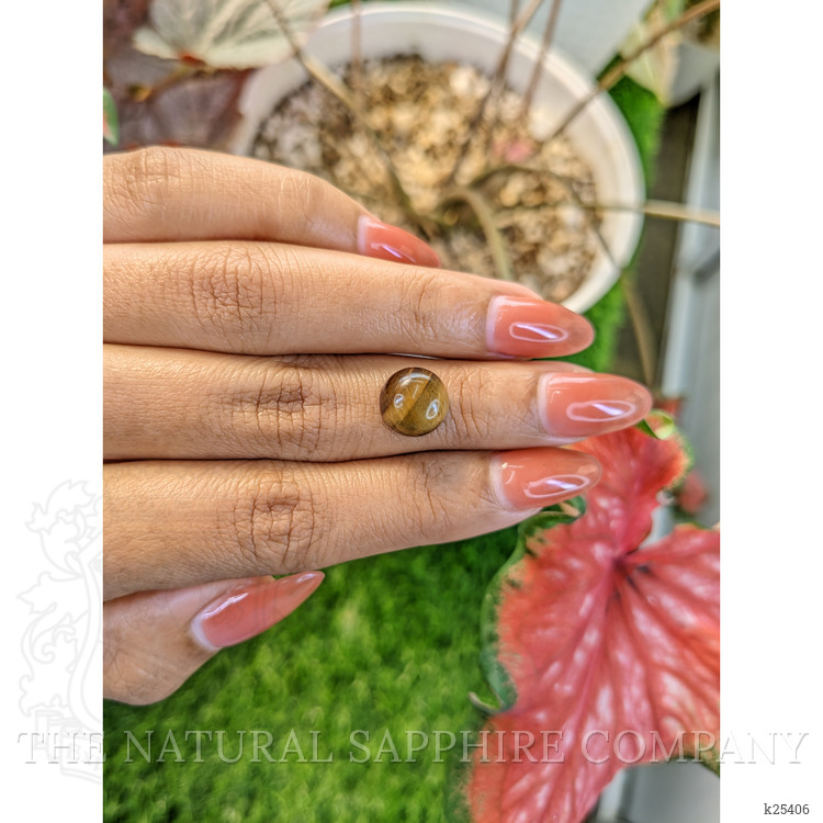 4.36 Ct. Cabochon Tiger's Eye from Ceylon (Sri Lanka)