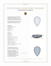 1.30 Ct. Cabochon White Opal from Australia 3 D Scan Report