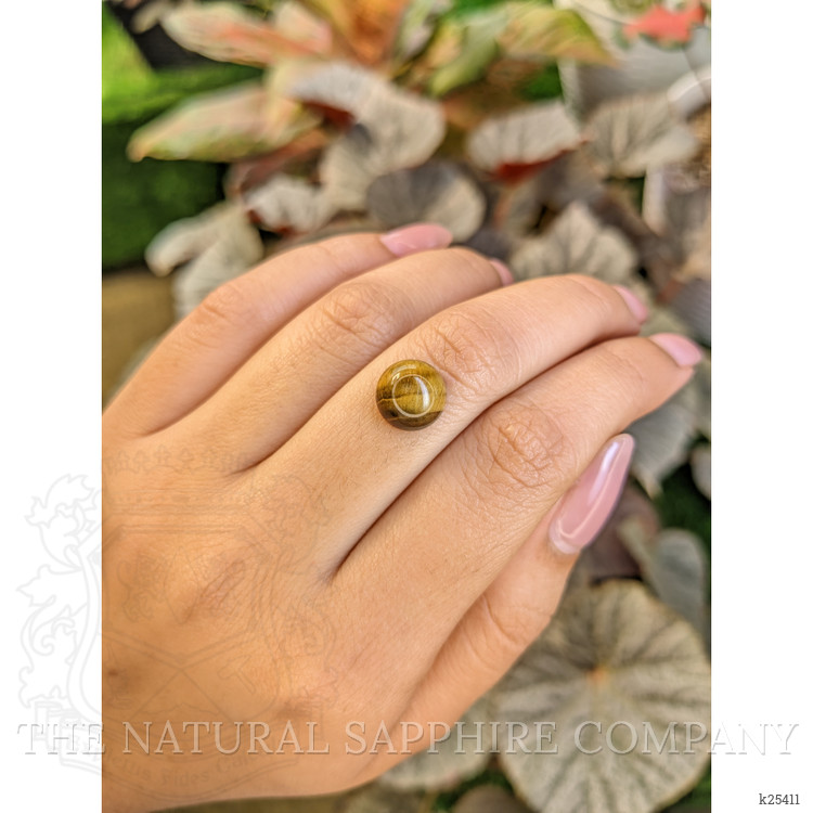 4.32 Ct. Cabochon Tiger's Eye from Ceylon (Sri Lanka)