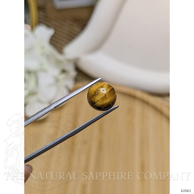 4.32 Ct. Cabochon Tiger's Eye from Ceylon (Sri Lanka)