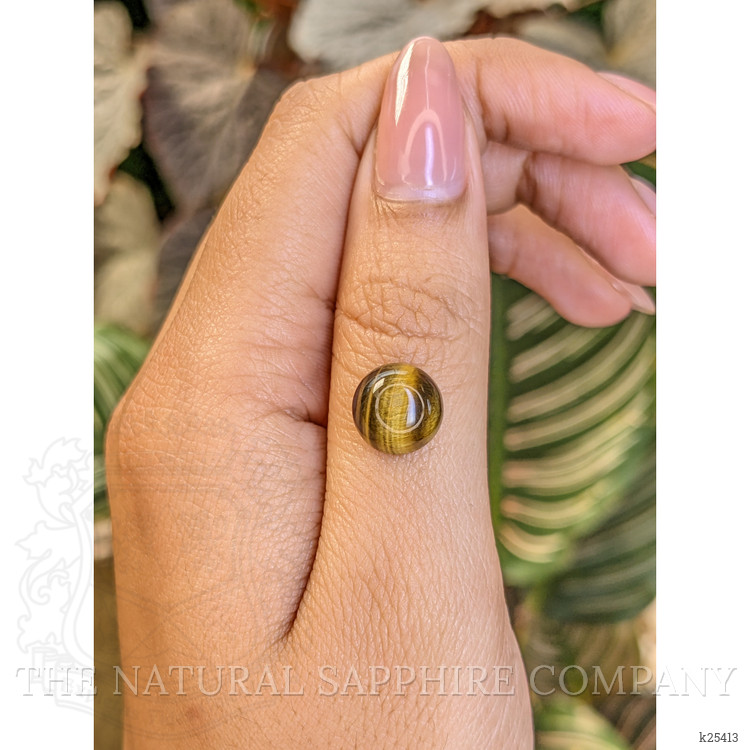 4.33 Ct. Cabochon Tiger's Eye from Ceylon (Sri Lanka)