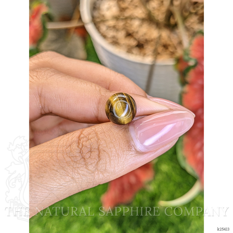 4.33 Ct. Cabochon Tiger's Eye from Ceylon (Sri Lanka)