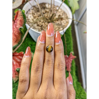 4.44 Ct. Cabochon Tiger's Eye from Ceylon (Sri Lanka) Life Style
