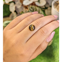 4.43 Ct. Cabochon Tiger's Eye from Ceylon (Sri Lanka) Life Style