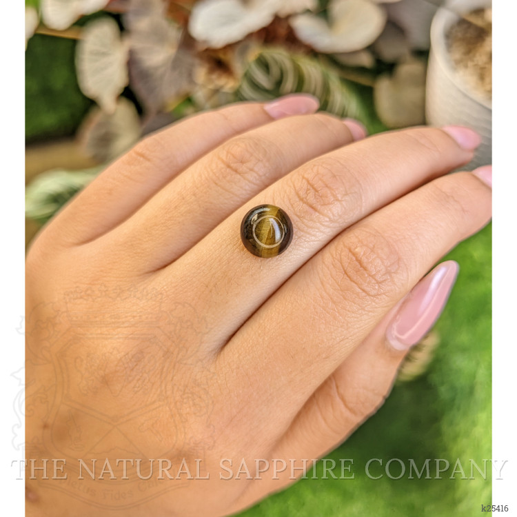 4.43 Ct. Cabochon Tiger's Eye from Ceylon (Sri Lanka)