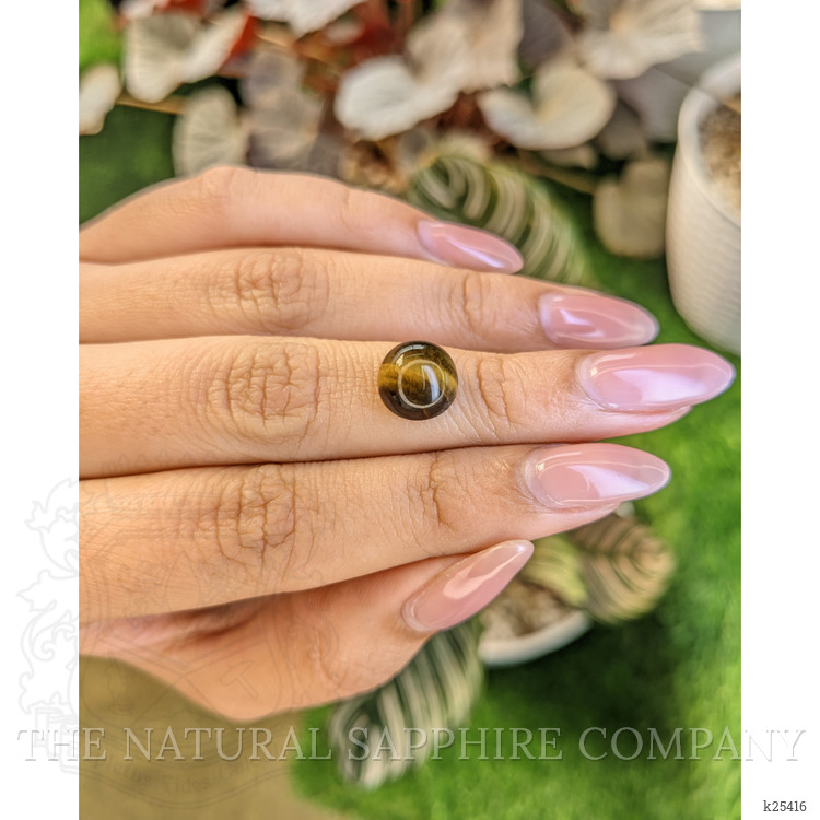 4.43 Ct. Cabochon Tiger's Eye from Ceylon (Sri Lanka)
