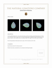 1.26 Ct. Cabochon White Opal from Australia Appraisal