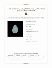 1.26 Ct. Multi Color Cabochon White Opal from Australia Scan Report