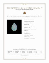 1.26 Ct. Multi Color Cabochon White Opal (Light Opal) from Australia Scan Report