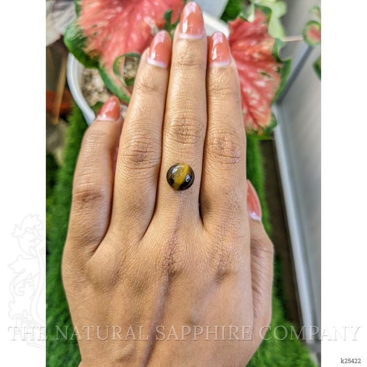 4.56 Ct. Cabochon Tiger's Eye from Ceylon (Sri Lanka)