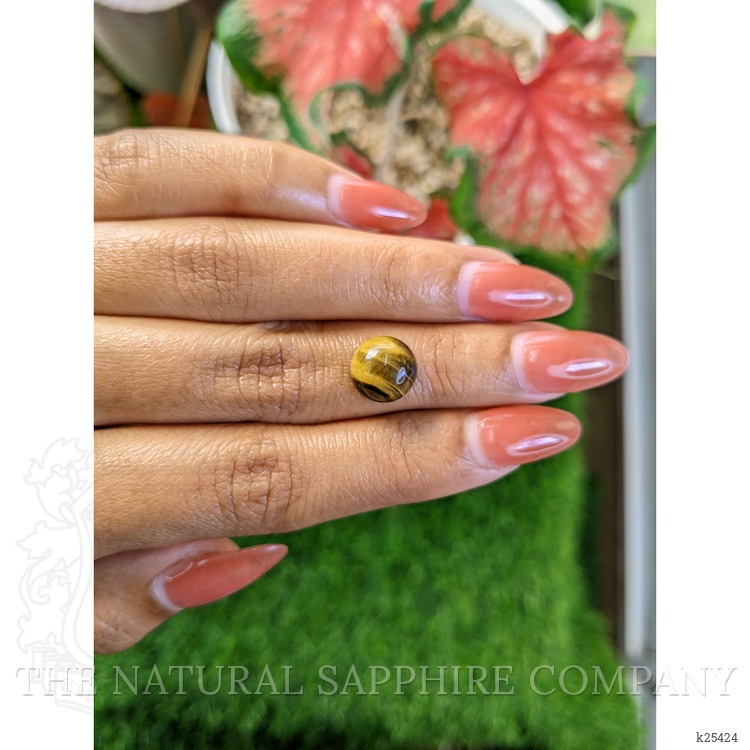4.41 Ct. Cabochon Tiger's Eye from Ceylon (Sri Lanka)