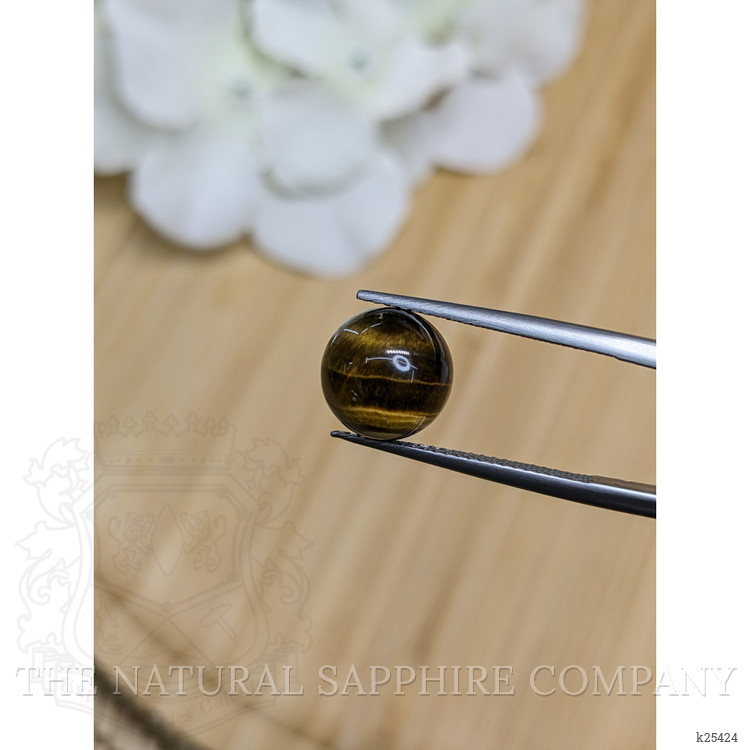 4.41 Ct. Cabochon Tiger's Eye from Ceylon (Sri Lanka)