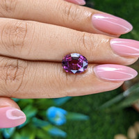 3.02 Ct. Pinkish Purple Spinel from Tanzania Life Style