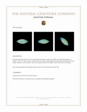 2.49 Ct. Cabochon White Opal from Australia Appraisal