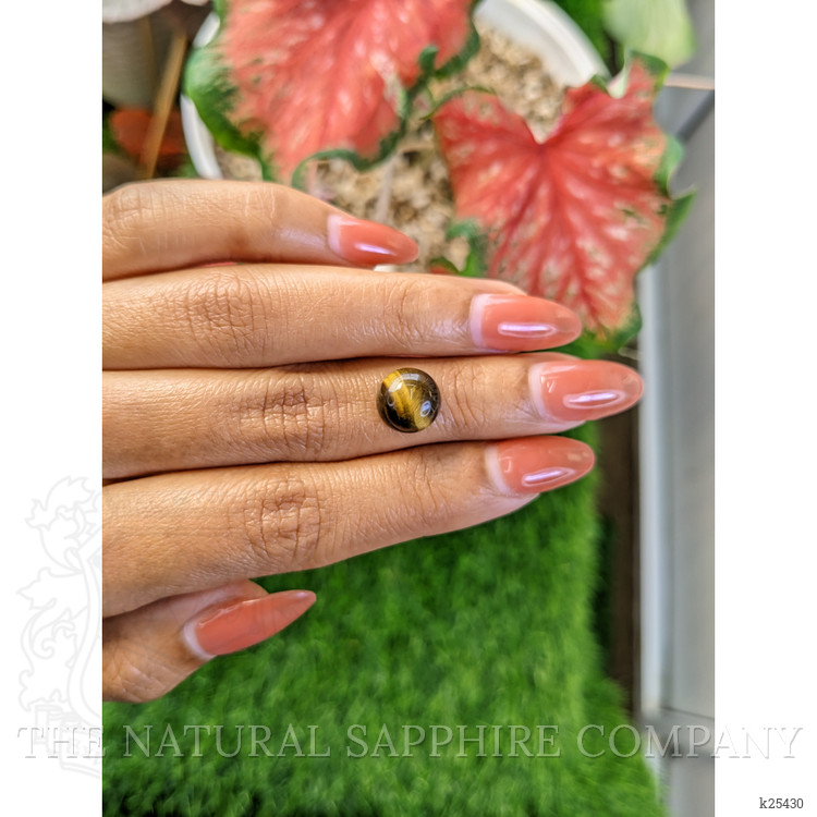 4.27 Ct. Cabochon Tiger's Eye from Ceylon (Sri Lanka)