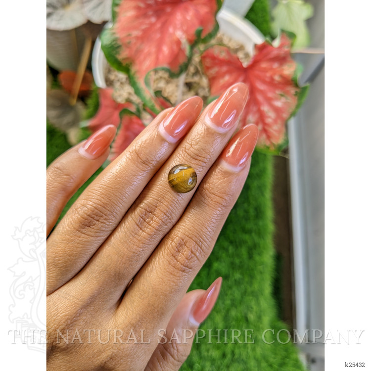 4.31 Ct. Cabochon Tiger's Eye from Ceylon (Sri Lanka)